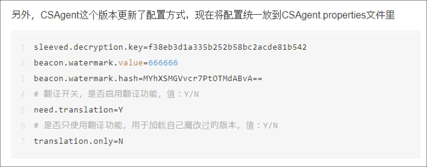 Watermark and its hash in CSAgent